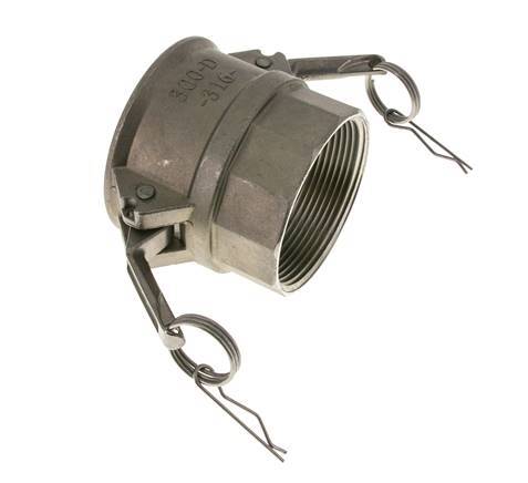 Camlock DN 75 (3'') Koppeling Rvs3'' NPT binnendraad Type D MIL-C-27487