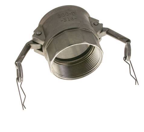 Camlock DN 75 (3'') Koppeling Rvs3'' NPT binnendraad Type D MIL-C-27487