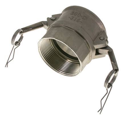 Camlock DN 75 (3'') Koppeling Rvs3'' NPT binnendraad Type D MIL-C-27487