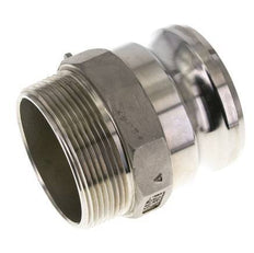 Camlock DN 75 (3'') Koppeling Rvs3'' NPT buitendraad Type F MIL-C-27487