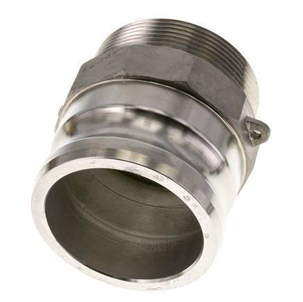 Camlock DN 75 (3'') Koppeling Rvs3'' NPT buitendraad Type F MIL-C-27487