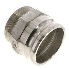 Camlock DN 90 (4'') Stainless Steel Coupling 4'' Male NPT Thread Type F MIL-C-27487