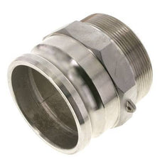 Camlock DN 90 (4'') Koppeling Rvs4'' NPT buitendraad Type F MIL-C-27487