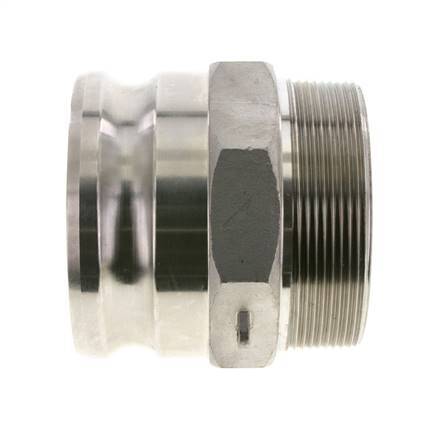 Camlock DN 90 (4'') Koppeling Rvs4'' NPT buitendraad Type F MIL-C-27487