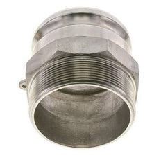 Camlock DN 90 (4'') Koppeling Rvs4'' NPT buitendraad Type F MIL-C-27487