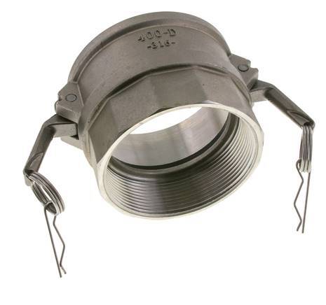 Camlock DN 90 (4'') Koppeling Rvs4'' NPT binnendraad Type D MIL-C-27487