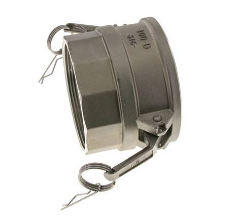 Camlock DN 90 (4'') Koppeling Rvs4'' NPT binnendraad Type D MIL-C-27487