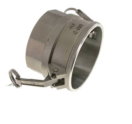 Camlock DN 90 (4'') Koppeling Rvs4'' NPT binnendraad Type D MIL-C-27487