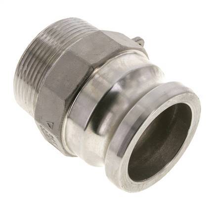 Camlock DN 60 (2 1/2'') Koppeling Rvs2 1/2'' NPT buitendraad Type F MIL-C-27487