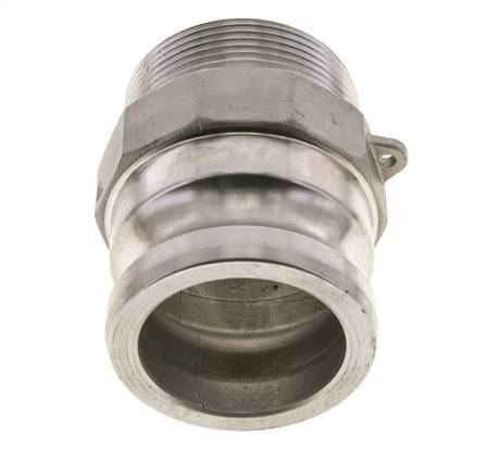 Camlock DN 60 (2 1/2'') Koppeling Rvs2 1/2'' NPT buitendraad Type F MIL-C-27487