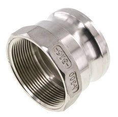 Camlock DN 75 (3'') Koppeling Rvs3'' NPT binnendraad Type A MIL-C-27487