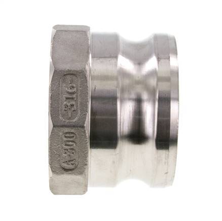 Camlock DN 75 (3'') Koppeling Rvs3'' NPT binnendraad Type A MIL-C-27487