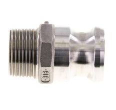 Camlock DN 25 (1'') Koppeling Rvs1'' NPT buitendraad Type F MIL-C-27487