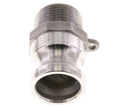 Camlock DN 25 (1'') Koppeling Rvs1'' NPT buitendraad Type F MIL-C-27487