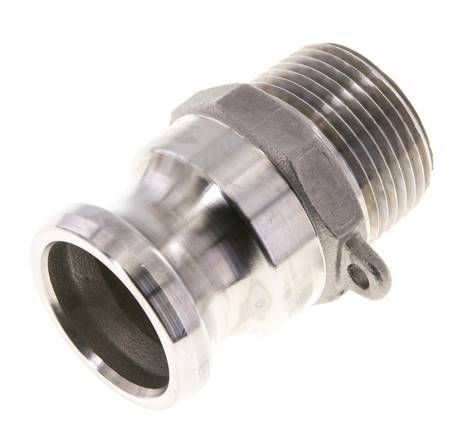 Camlock DN 25 (1'') Koppeling Rvs1'' NPT buitendraad Type F MIL-C-27487