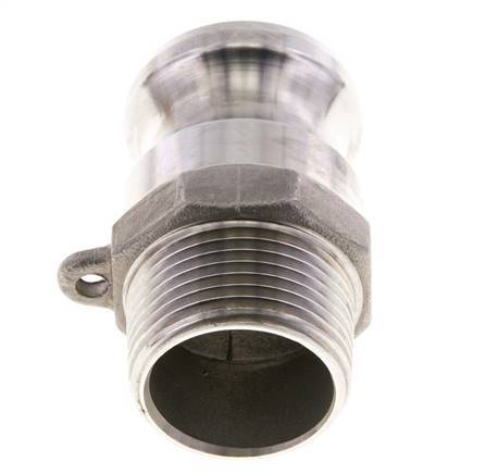 Camlock DN 25 (1'') Koppeling Rvs1'' NPT buitendraad Type F MIL-C-27487