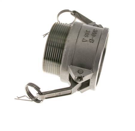 Camlock DN 75 (3'') Koppeling Rvs3'' NPT buitendraad Type B MIL-C-27487