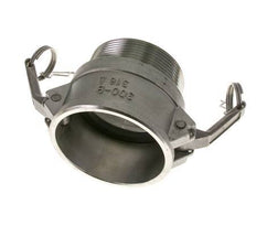 Camlock DN 75 (3'') Koppeling Rvs3'' NPT buitendraad Type B MIL-C-27487