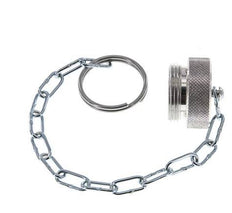 NPT 1/4" Aluminium Stofbeschermingskap voor snelkoppeling met ketting