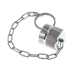 NPT 1/4" Aluminium Stofbeschermingskap voor insteeknippel met ketting