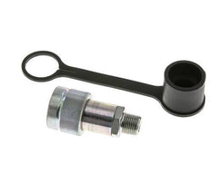 Stalen Hydraulische Koppeling Snelkoppeling 3/8 inch NPT buitendraad Stofkap