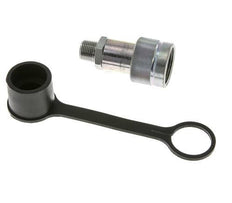 Stalen Hydraulische Koppeling Snelkoppeling 3/8 inch NPT buitendraad Stofkap