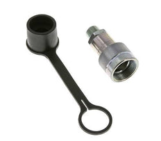 Stalen Hydraulische Koppeling Snelkoppeling 3/8 inch NPT buitendraad Stofkap