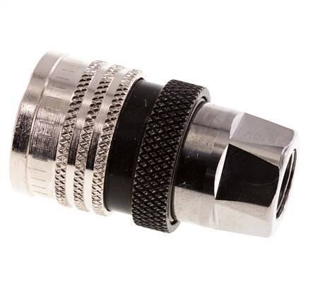 Messing DN 10 Wasapparatuur Snelkoppeling G 3/8 inch Buitendraad Dubbele afsluiting