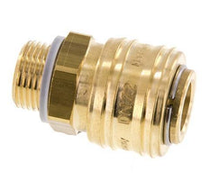 Messing DN 7.2 (Euro) Luchtkoppeling Snelkoppeling G 3/8 inch Buitendraad FKM