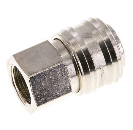 Vernikkeld Messing DN 7.2 (Euro) Luchtkoppeling Snelkoppeling G 3/8 inch Binnendraad FKM