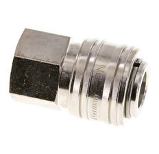 Vernikkeld Messing DN 7.2 (Euro) Luchtkoppeling Snelkoppeling G 3/8 inch Binnendraad FKM
