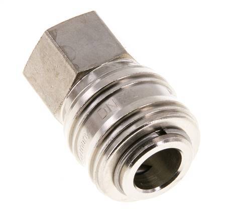 Vernikkeld Messing DN 7.2 (Euro) Luchtkoppeling Snelkoppeling G 3/8 inch Binnendraad FKM