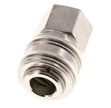 Vernikkeld Messing DN 7.2 (Euro) Luchtkoppeling Snelkoppeling G 3/8 inch Binnendraad FKM