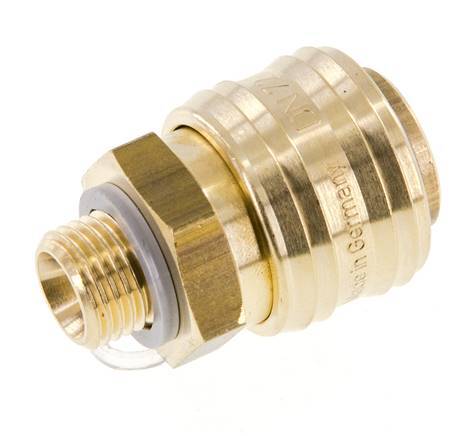 Messing DN 7.2 (Euro) Luchtkoppeling Snelkoppeling G 1/4 inch Buitendraad FKM