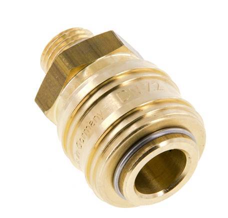 Messing DN 7.2 (Euro) Luchtkoppeling Snelkoppeling G 1/4 inch Buitendraad FKM