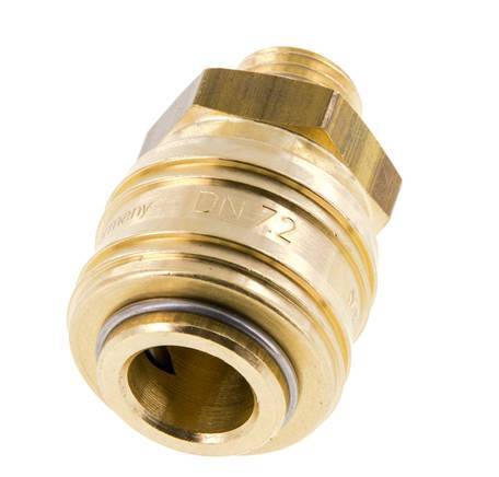 Messing DN 7.2 (Euro) Luchtkoppeling Snelkoppeling G 1/4 inch Buitendraad FKM