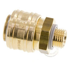 Messing DN 7.2 (Euro) Luchtkoppeling Snelkoppeling G 1/4 inch Buitendraad FKM