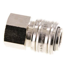 Vernikkeld Messing DN 7.2 (Euro) Luchtkoppeling Snelkoppeling G 1/2 inch Binnendraad FKM