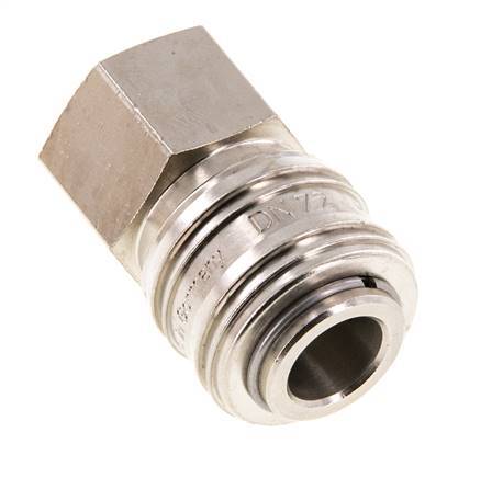 Vernikkeld Messing DN 7.2 (Euro) Luchtkoppeling Snelkoppeling G 1/2 inch Binnendraad FKM