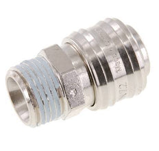 Vernikkeld Messing DN 7.2 (Euro) Luchtkoppeling Snelkoppeling G 1/2 inch Buitendraad FKM