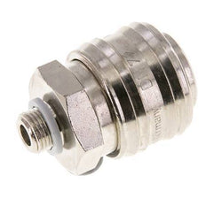 Vernikkeld Messing DN 7.2 (Euro) Luchtkoppeling Snelkoppeling G 1/8 inch Buitendraad FKM