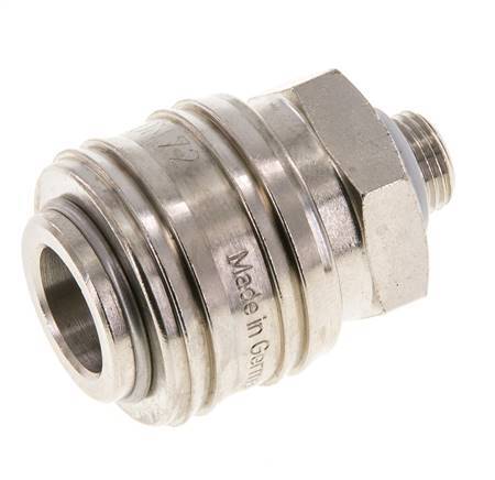 Vernikkeld Messing DN 7.2 (Euro) Luchtkoppeling Snelkoppeling G 1/8 inch Buitendraad FKM