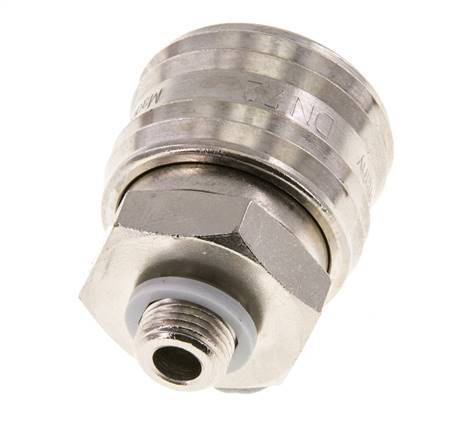 Vernikkeld Messing DN 7.2 (Euro) Luchtkoppeling Snelkoppeling G 1/8 inch Buitendraad FKM