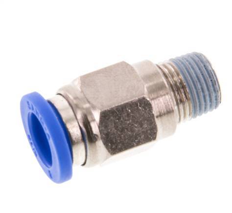 8mm x R1/8'' Messing/PA 66 Insteekfitting buitendraad NBR [5 Stuks]