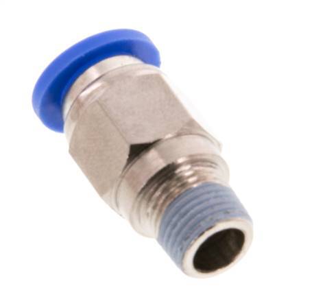 8mm x R1/8'' Messing/PA 66 Insteekfitting buitendraad NBR [5 Stuks]