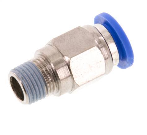 8mm x R1/8'' Messing/PA 66 Insteekfitting buitendraad NBR [5 Stuks]