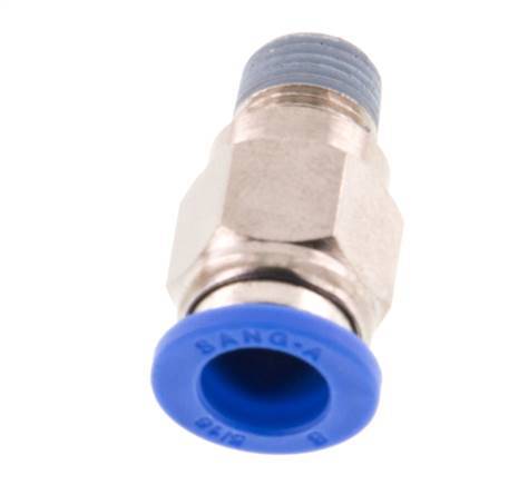 8mm x R1/8'' Messing/PA 66 Insteekfitting buitendraad NBR [5 Stuks]