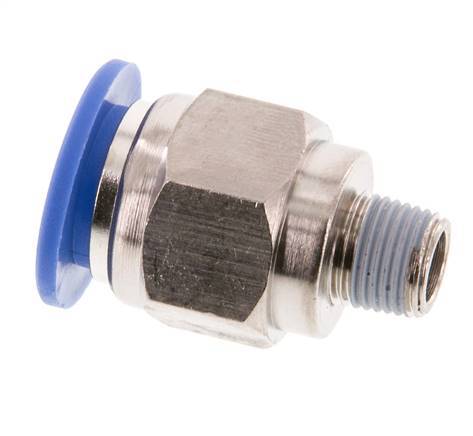 12mm x R1/8'' Messing/PA 66 Insteekfitting Buitendraad NBR [2 Stuks]