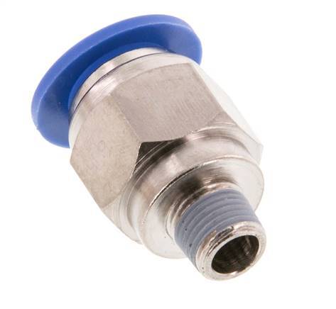 12mm x R1/8'' Messing/PA 66 Insteekfitting Buitendraad NBR [2 Stuks]