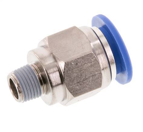 12mm x R1/8'' Messing/PA 66 Insteekfitting Buitendraad NBR [2 Stuks]